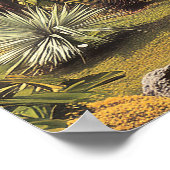 Poster Vallée Tropicale Surréelle Avec Cascades (Coin)