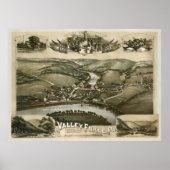 Poster Valley Forge Pa. 1890 (Devant)