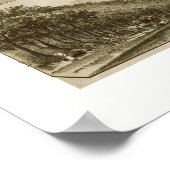 Poster Valley Forge, PA Carte panoramique - 1890 (Coin)