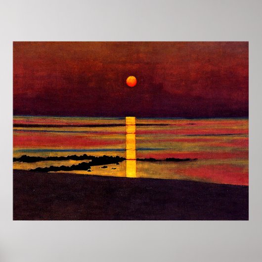 Poster Vallotton - Coucher de soleil (Devant)