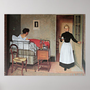 Poster Vallotton - The Patient, fine art painting