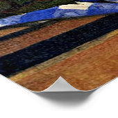 Poster Vallotton : Vie morte avec nappe de chèque bleu (Coin)