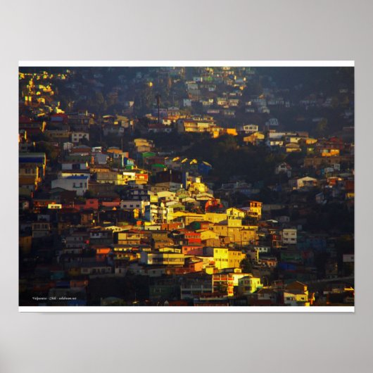 Poster Valparaiso, Chili (Devant)