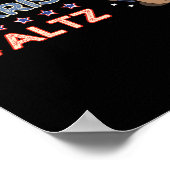 Poster Valse 2024 Chemise Capybara Drapeau Patriot Capy R (Coin)