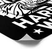 Poster Valse 2024 Drapeau américain Kamala Harris Tim Wal (Coin)
