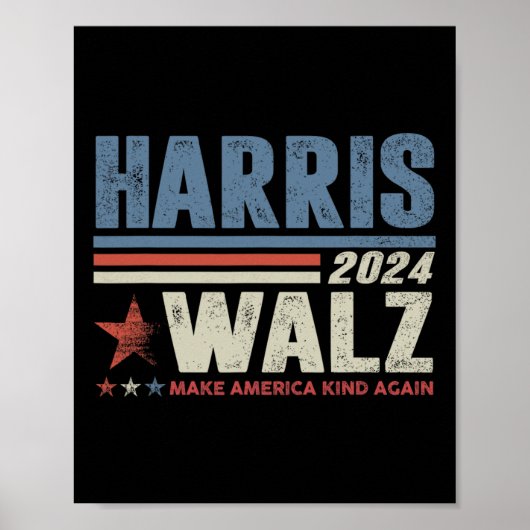 Poster Valse 2024 Election Kamala Harris Tim Waltz 2024 1 (Devant)