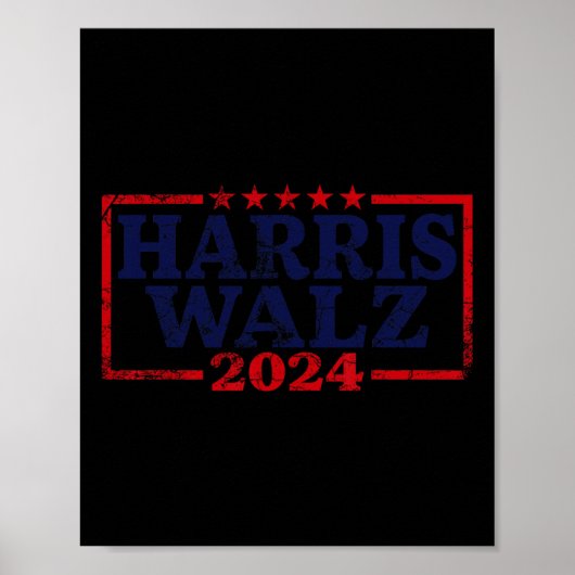 Poster Valse 2024 Election Kamala Harris Tim Waltz 2024 5 (Devant)