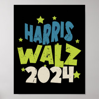 Poster Valse de Harris 2024 Avec des Étoiles