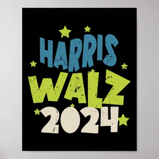 Poster Valse de Harris 2024 Avec des Étoiles (Devant)