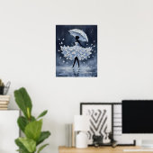 Poster Valse de la Pétale de Minuit (Bureau à domicile)