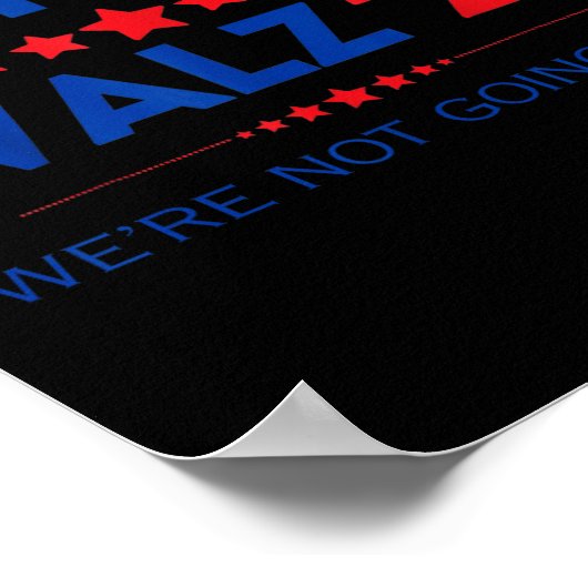 Poster Valse Nous Ne Retournons Pas Kamala Harris 2024 (Coin)