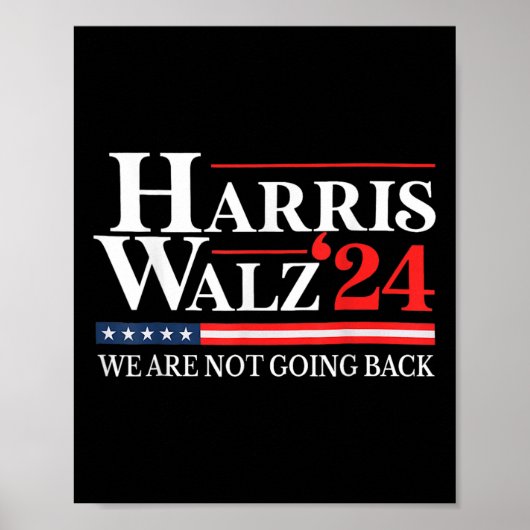 Poster Valse Nous Ne Retournons Pas Kamala Harris 2024 1 (Devant)