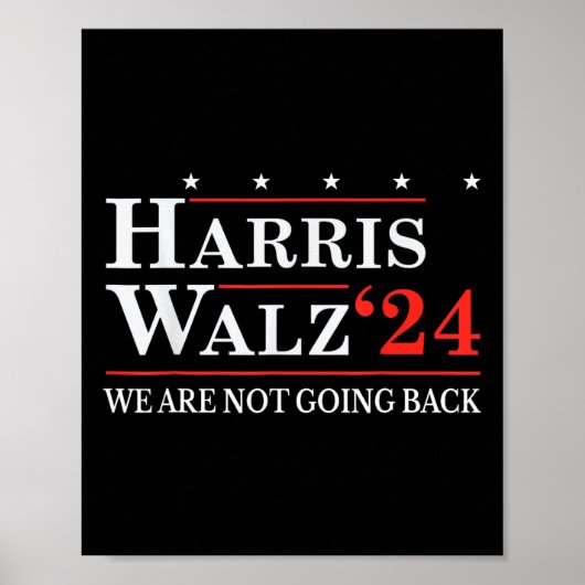 Poster Valse Nous Ne Retournons Pas Kamala Harris 2024 2 (Devant)