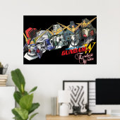 Poster Valse sans fin de l'aile Gundam Les cinq (Bureau à domicile)
