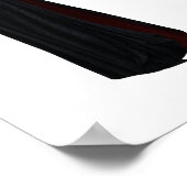 Poster Vampier en noir et rouge sang (Coin)