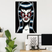 Poster Vampire à la plage (Bureau à domicile)