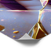 Poster Vampire avec des crocs en or Ai Art (Coin)