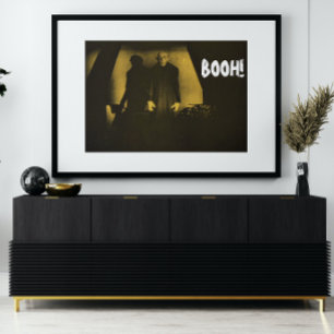 Poster Vampire Booh Jaune Film d'Horreur Nosferatu