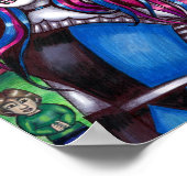 Poster Vampire Circus Freak monstres dessin original (Coin)