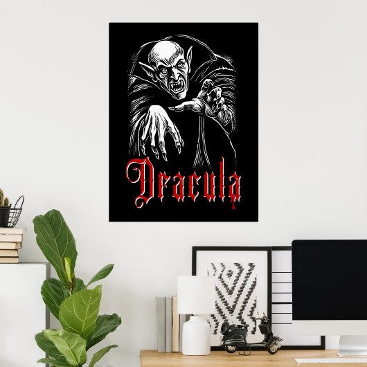 Poster Vampire Dracula (Bureau à domicile)