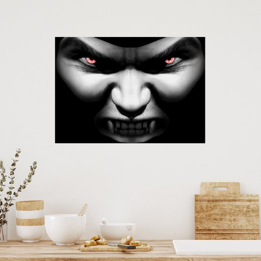 Poster Vampire face au mal Imprimer (Cuisine)