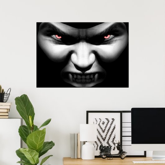 Poster Vampire face au mal Imprimer (Bureau à domicile)