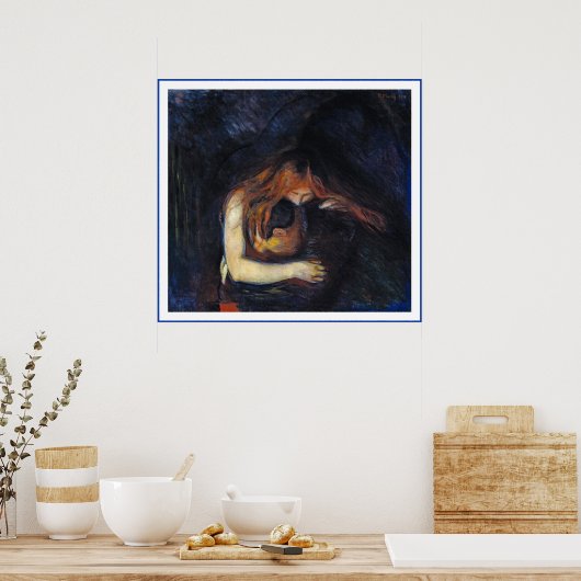 Poster Vampire par Edvard Munch (Cuisine)