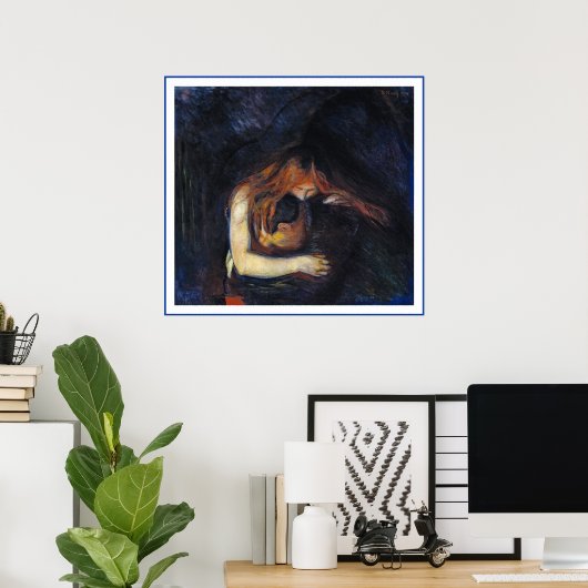 Poster Vampire par Edvard Munch (Bureau à domicile)