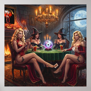 Poster Vampire Poker Girls Veulent S'amuser