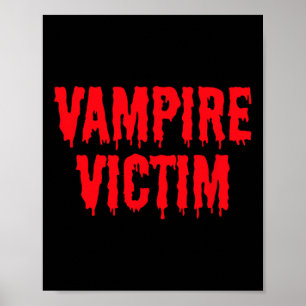 Poster Vampire Victime Halloween Costume Lazy déguisement