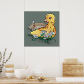 Poster Vampire-Zombie Canard de Pâques (Cuisine)