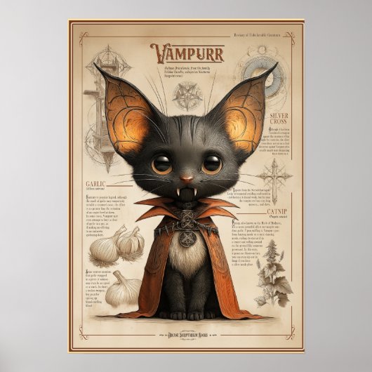 Poster Vampurr: Cat Vampire Creature (Devant)