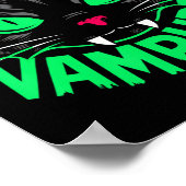 Poster Vampurr Chat Vampire Kitty Halloween Chats Éffraya (Coin)