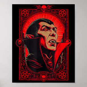 Poster Vamre Dracula Gothique Horreur Art -halloween Vamr