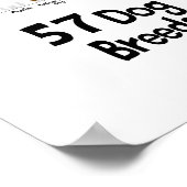 poster van 57 hondenrassen (Hoek)