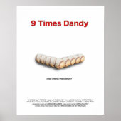 poster van 9 maal Dandy (Voorkant)