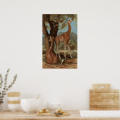 Poster van Afrikaanse Giraffe (Keuken)