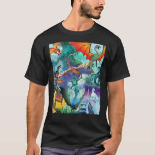 Poster van alle drakenserie t-shirt