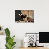 Poster van Ankole-Watusi-runderen (Thuiskantoor)
