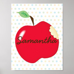 Poster van appelkwekerijen met naam
