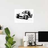 Poster van auto Caterham (Thuiskantoor)