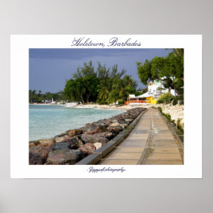 poster van barbados boardwalk