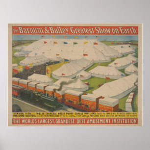 Poster van Barnum en Bailey Circus