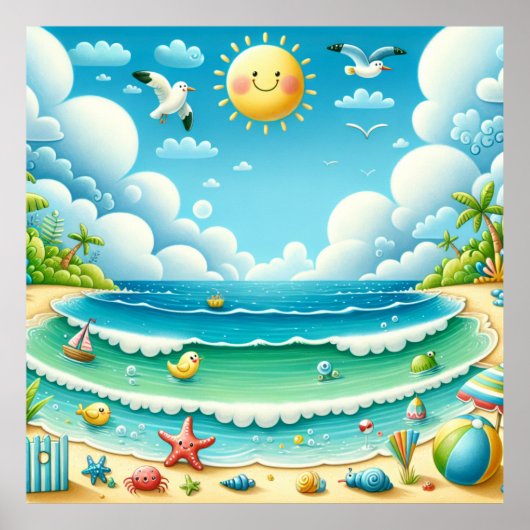 Poster van Beach Nursery (Voorkant)