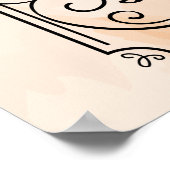 Poster van beige en Black Farmer (Hoek)