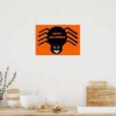 Poster van Black Spider Halloween (Keuken)