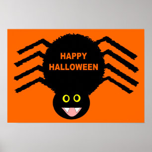Poster van Black Spider Halloween