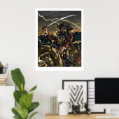 Poster van Blackbeard Pirate (Thuiskantoor)