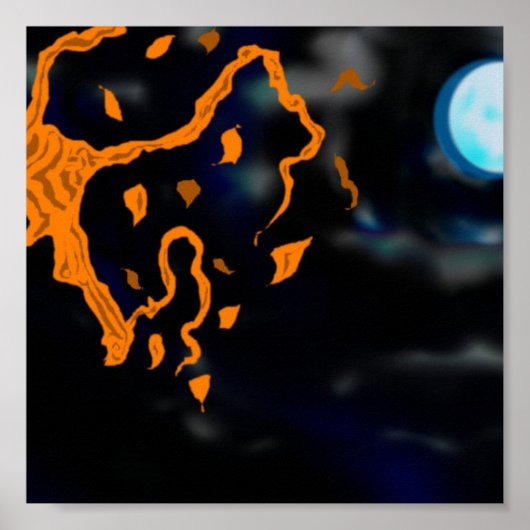 Poster van bomen en moeren (Voorkant)