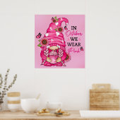 Poster van borstkanker Gnome (Keuken)